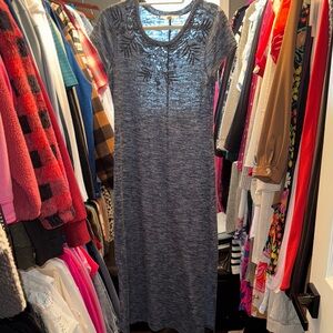 Elegant Gray Maxi Dress